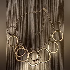 Silver & Smoky Gem Necklace